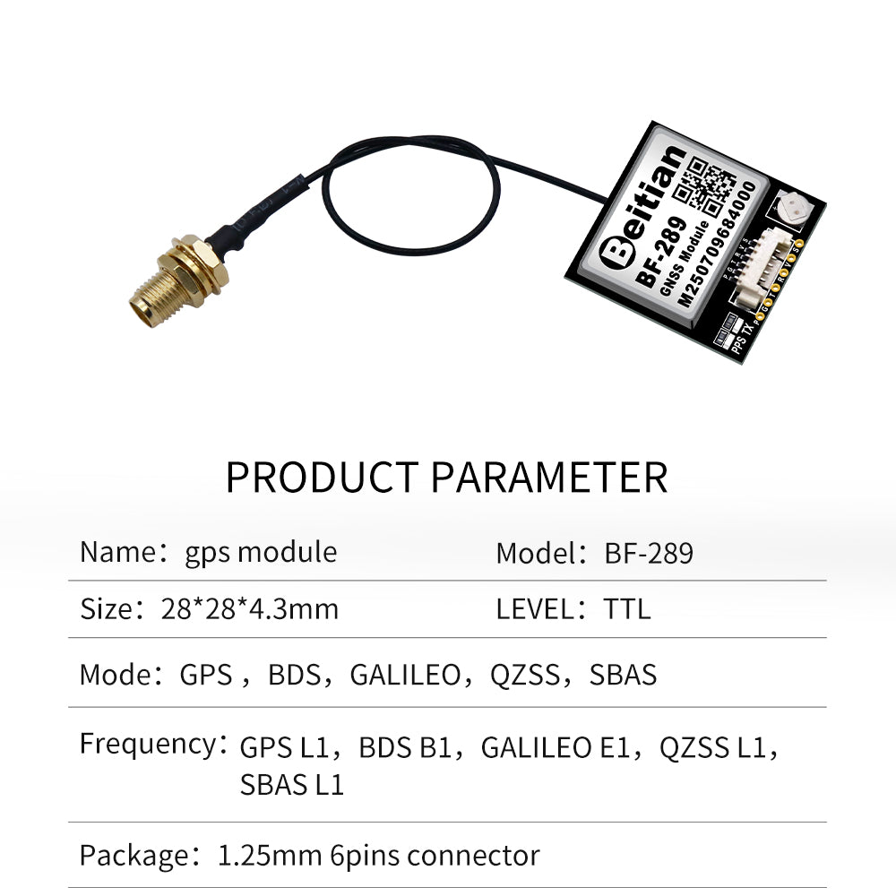 Beitian Beidou GPS + antenna module GNSS flying machine flight control drone FPV model aircraft fixed wing Beitian Beidou GPS + antenna module GNSS flying machine flight control drone FPV model aircraft fixed wing